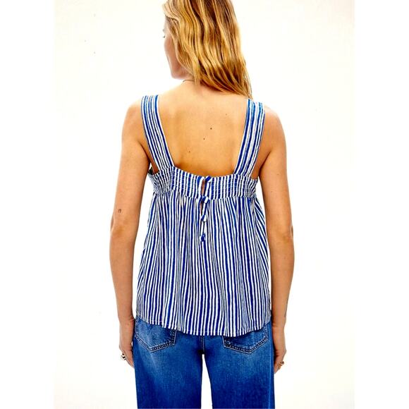Natalie Martin Jasmine Top Painted Stripe Dandelion XS - Picture 14 of 15